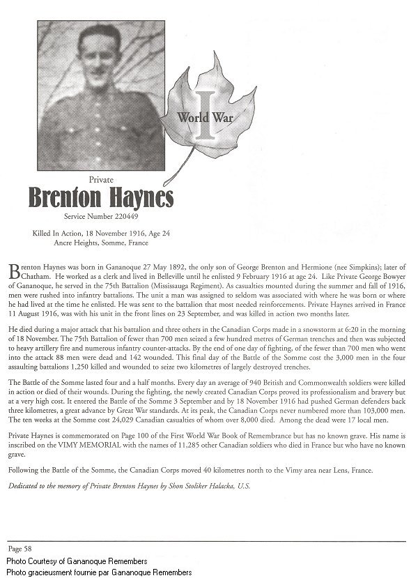 Memorial Page