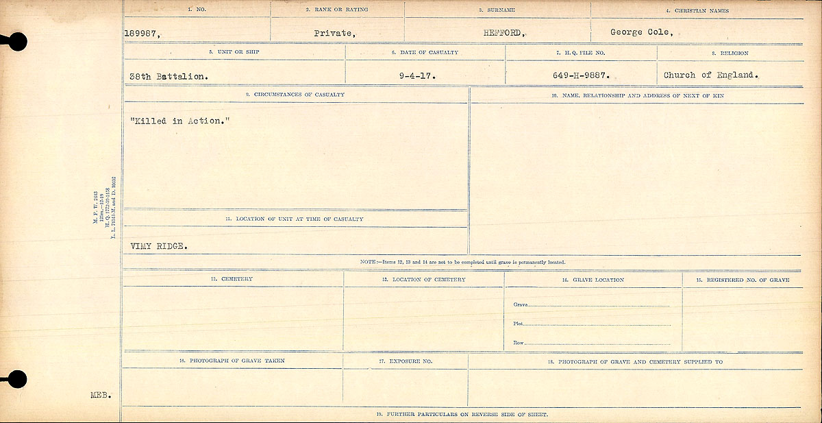 Circumstances of death registers
