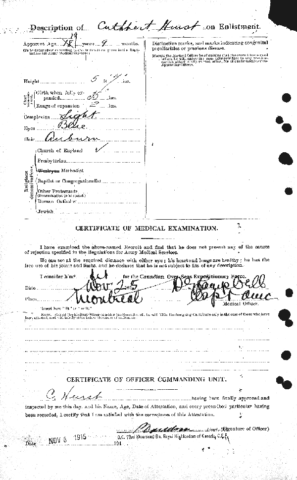 Attestation Papers (Reverse)