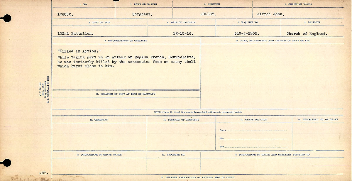 Circumstances of death registers
