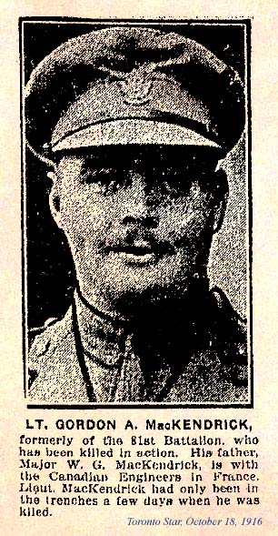 Photo of Gordon King Mackendrick