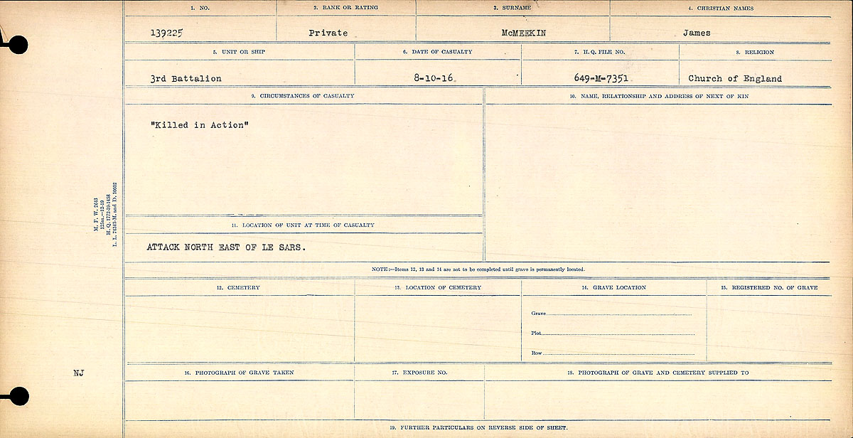 Circumstances of death registers