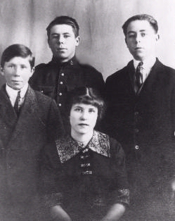 Photo of Frederick with brothers and sister