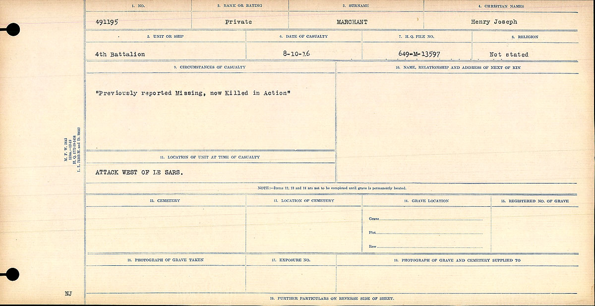 Circumstances of death registers