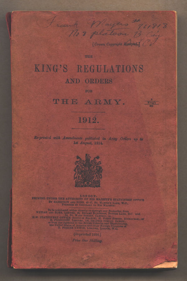 King's Regulations and Orders for the Army