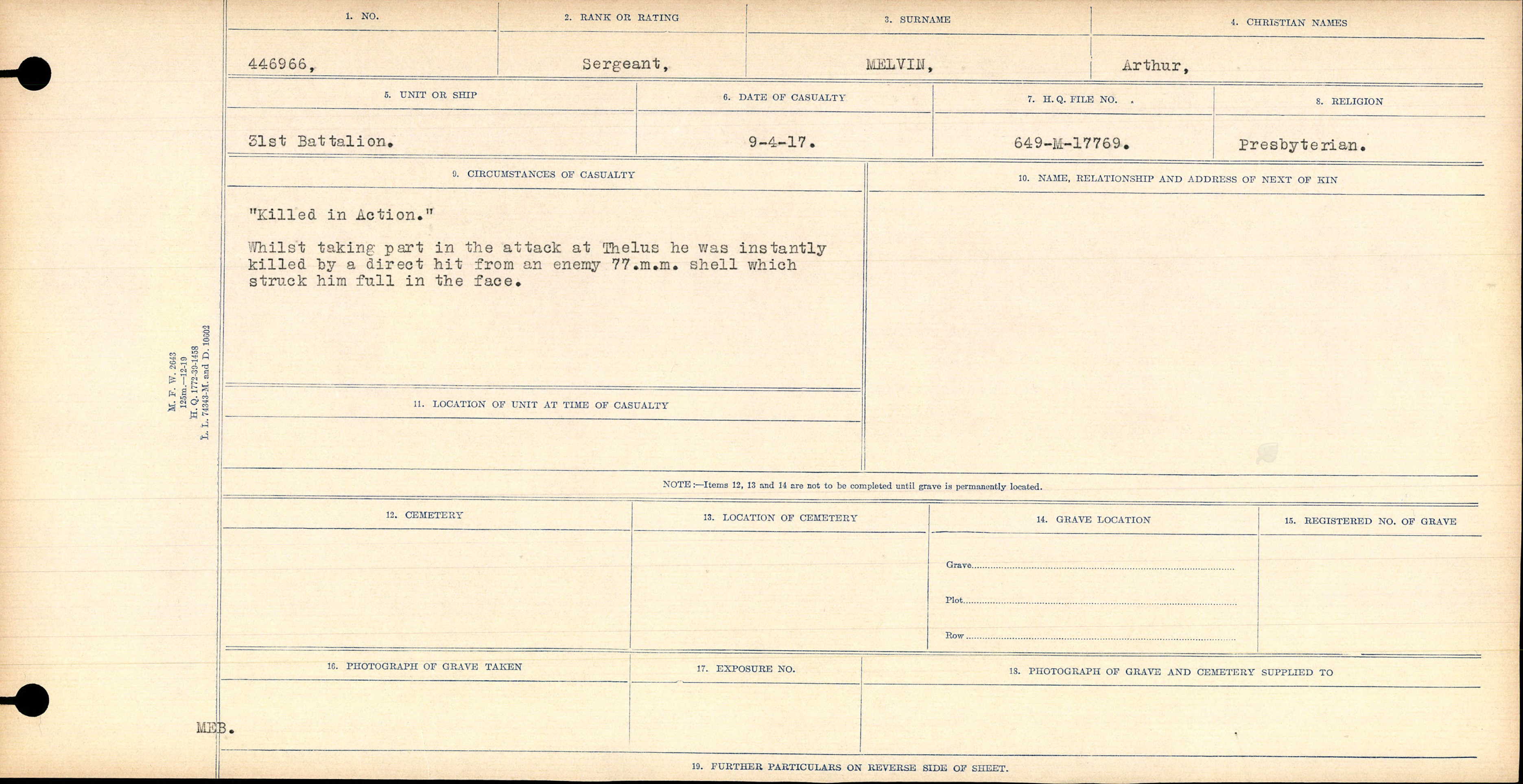 Circumstances of Death Registers