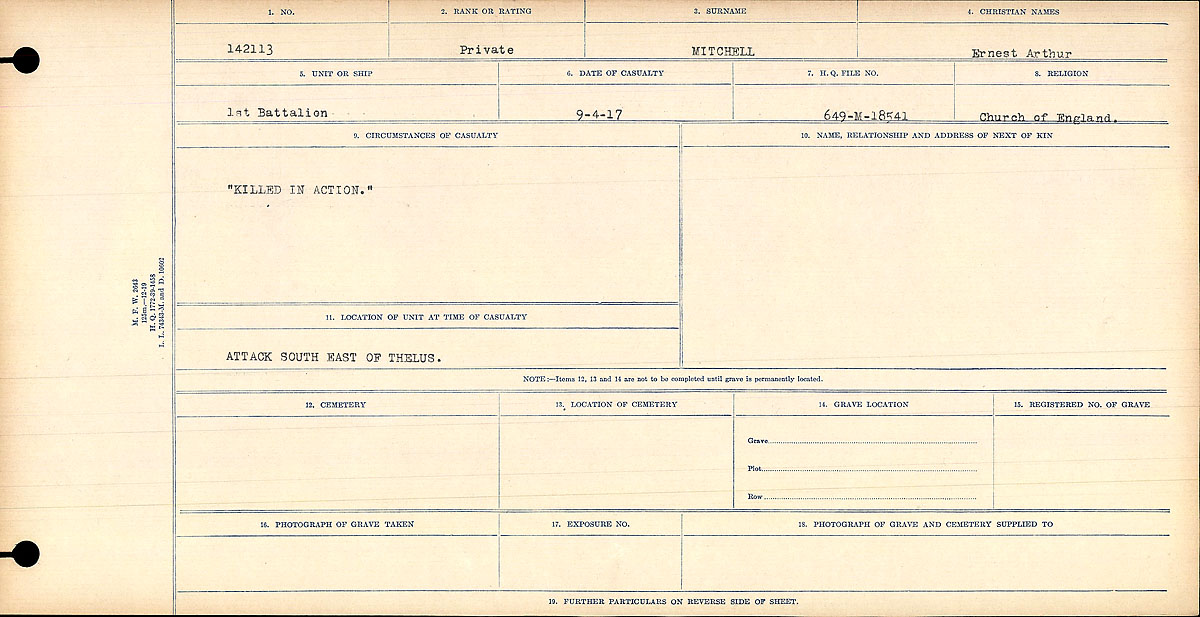 Circumstances of death registers