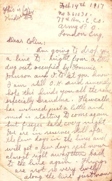 Letter (Feb 14, 1917)