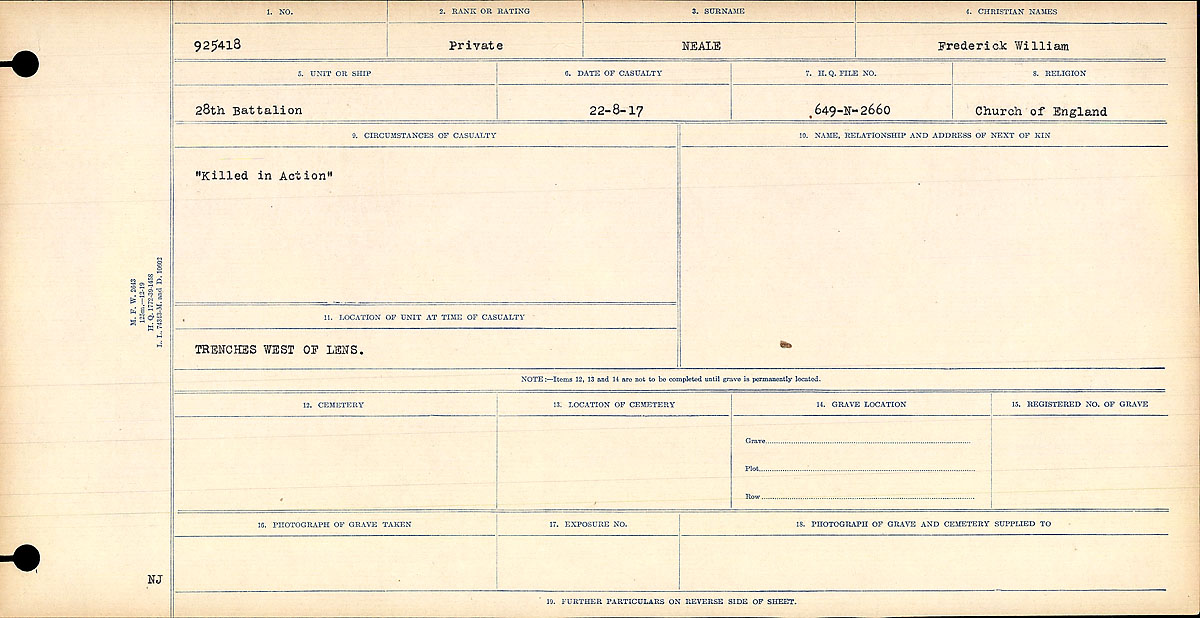 Circumstances of death registers
