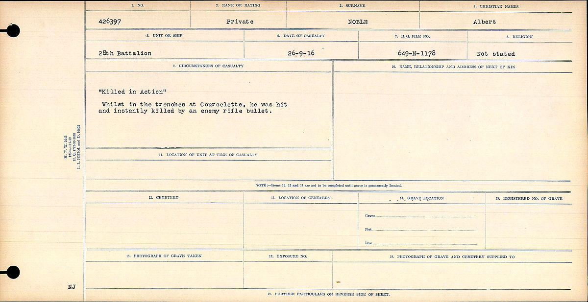 Circumstances of death registers