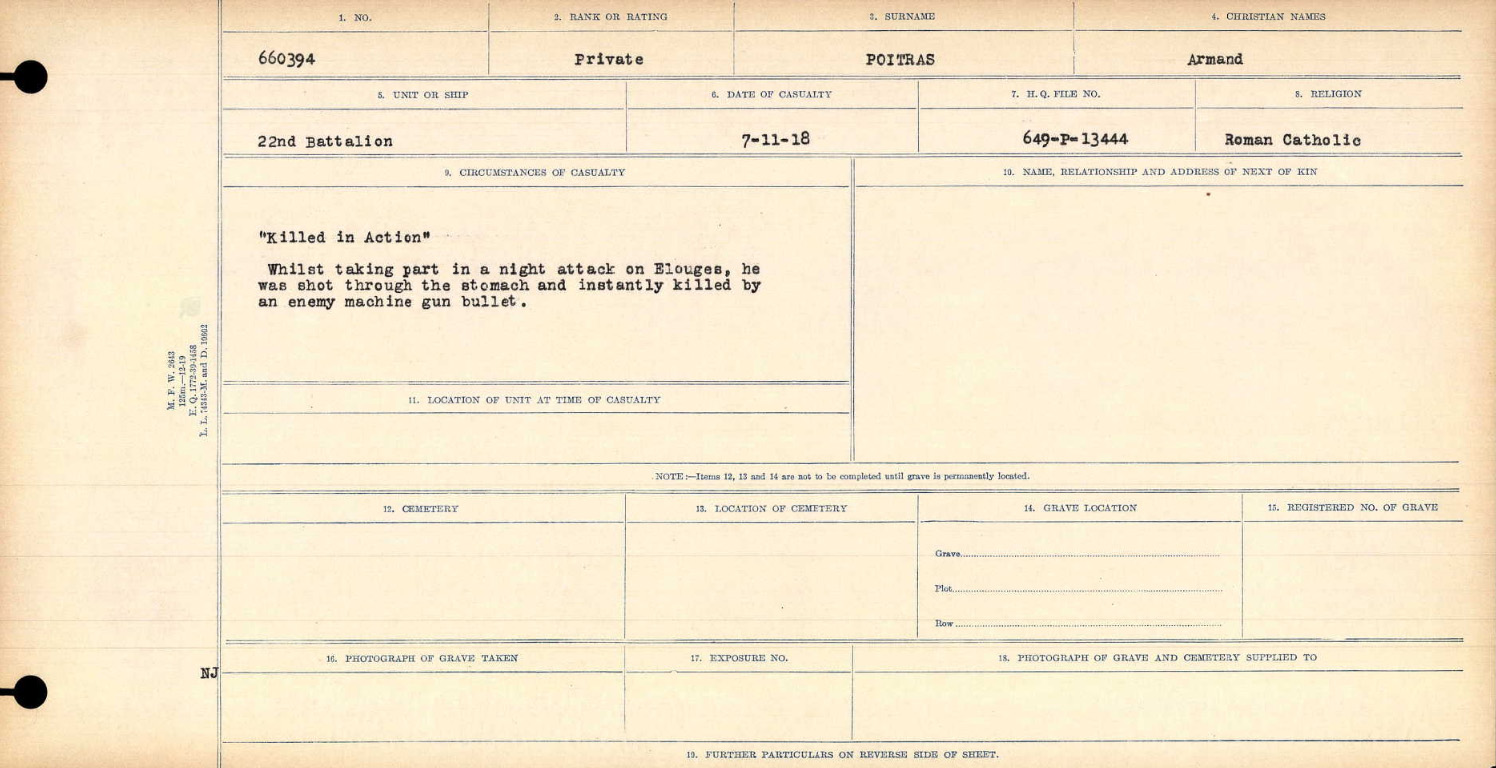Circumstances of death registers