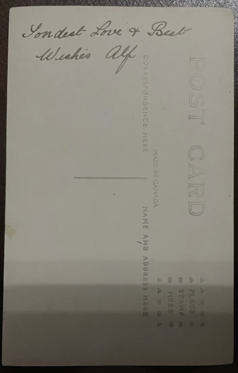 Reverse side of Photo