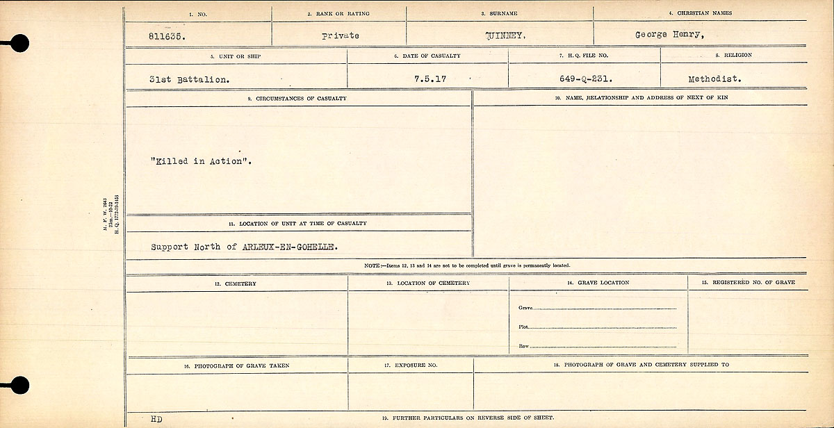 Circumstances of death registers