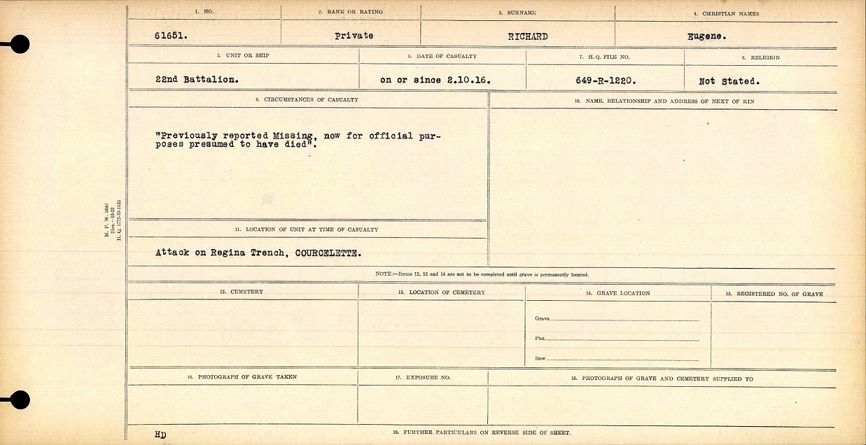 Circumstances of death registers