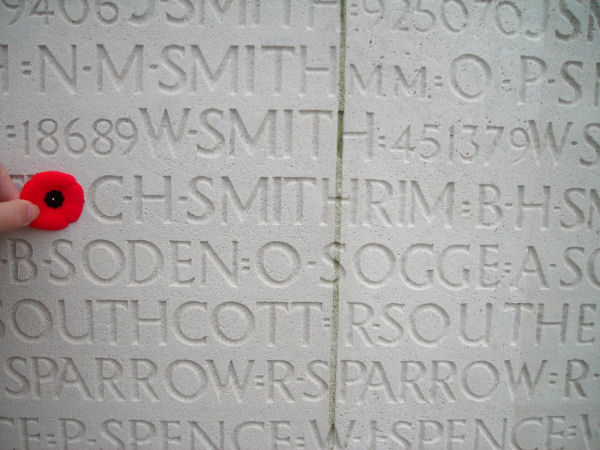 Inscription on the Vimy Memorial