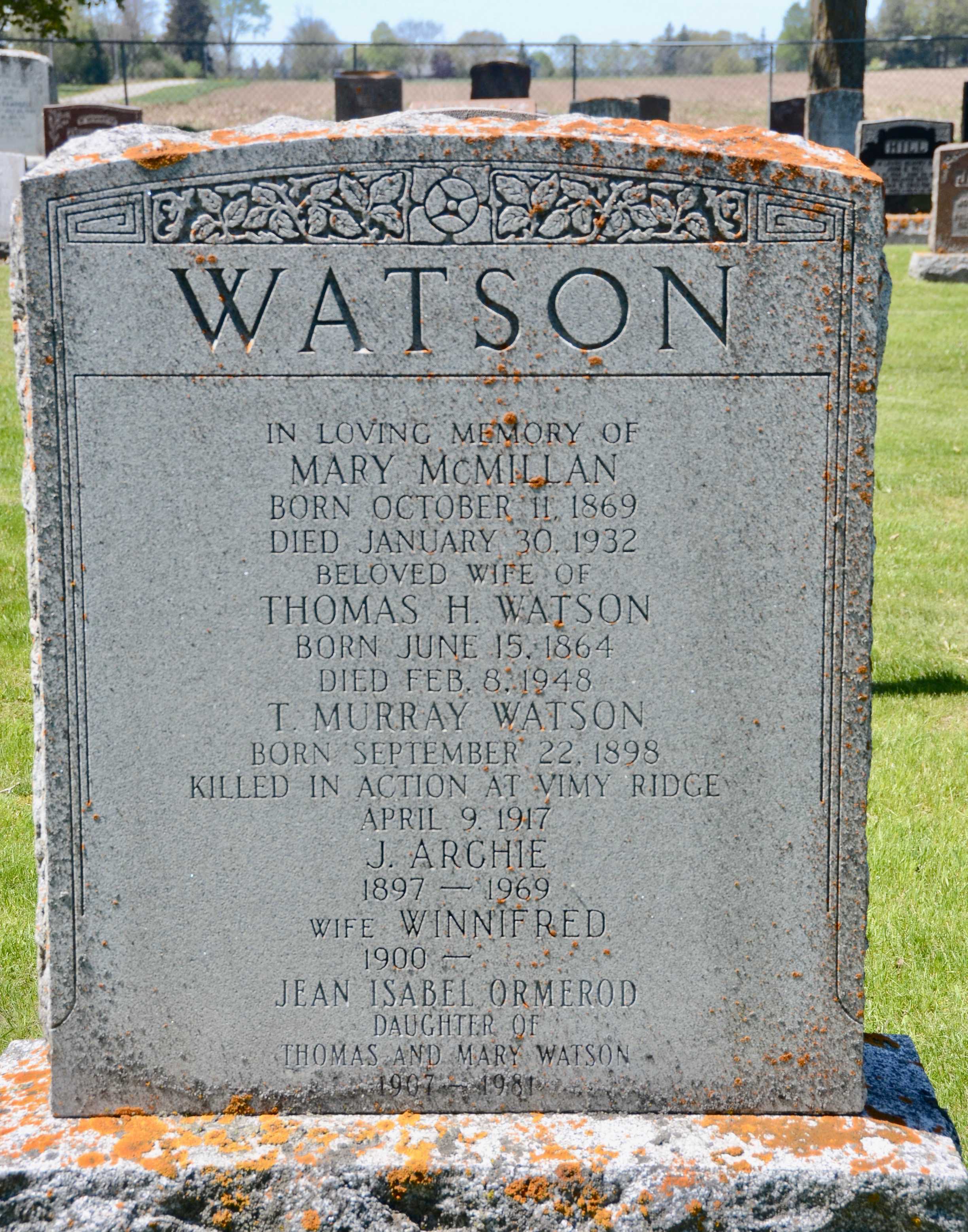 Family Headstone