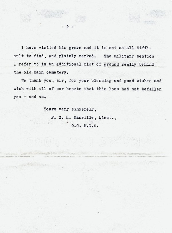 Letter Dated Nov 8, 1915 (page 2)