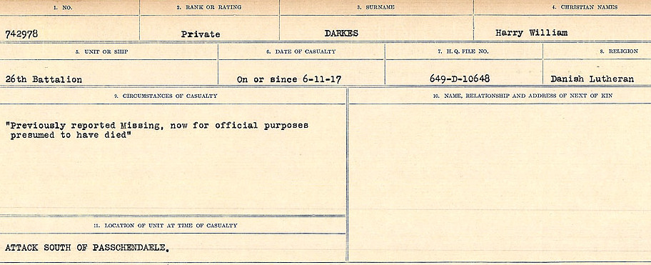 Circumstances of death registers