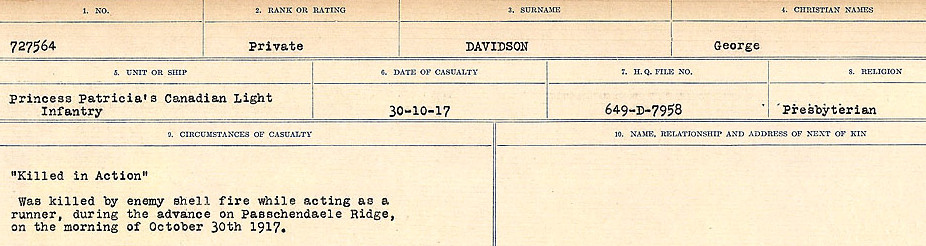 Circumstances of death registers