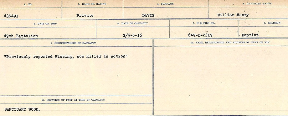 Circumstances of death registers
