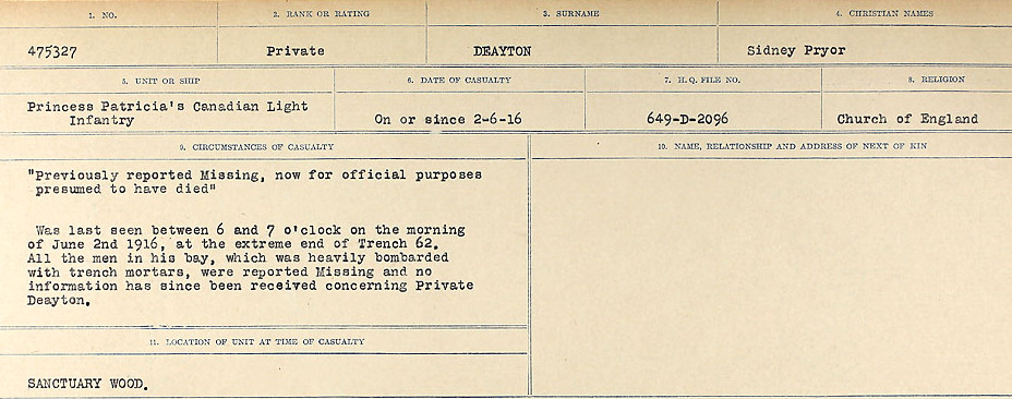 Circumstances of death registers