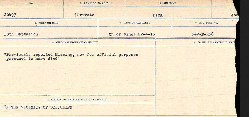Circumstances of death registers