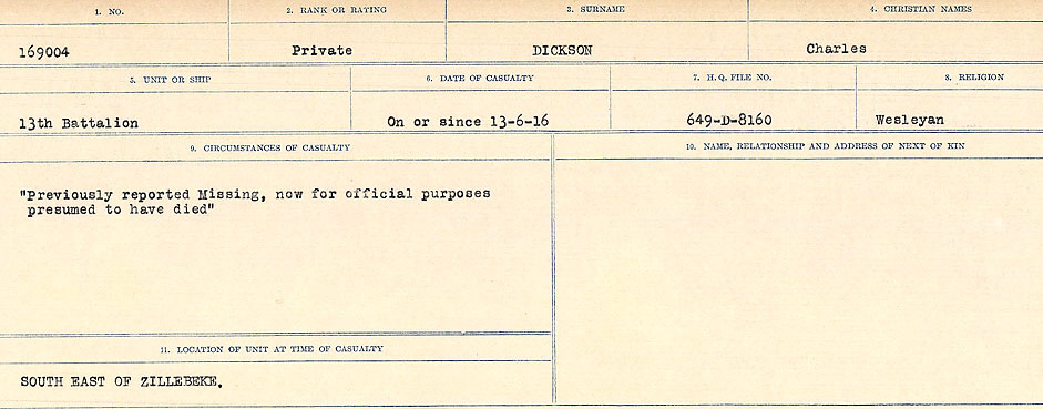 Circumstances of death registers
