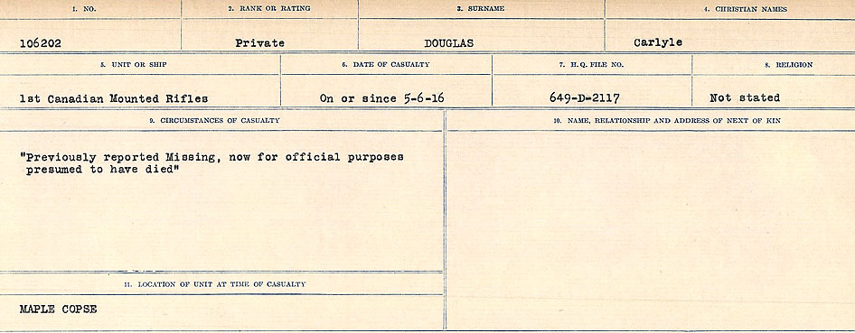 Circumstances of death registers