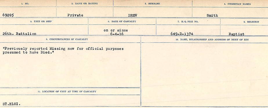 Circumstances of death registers
