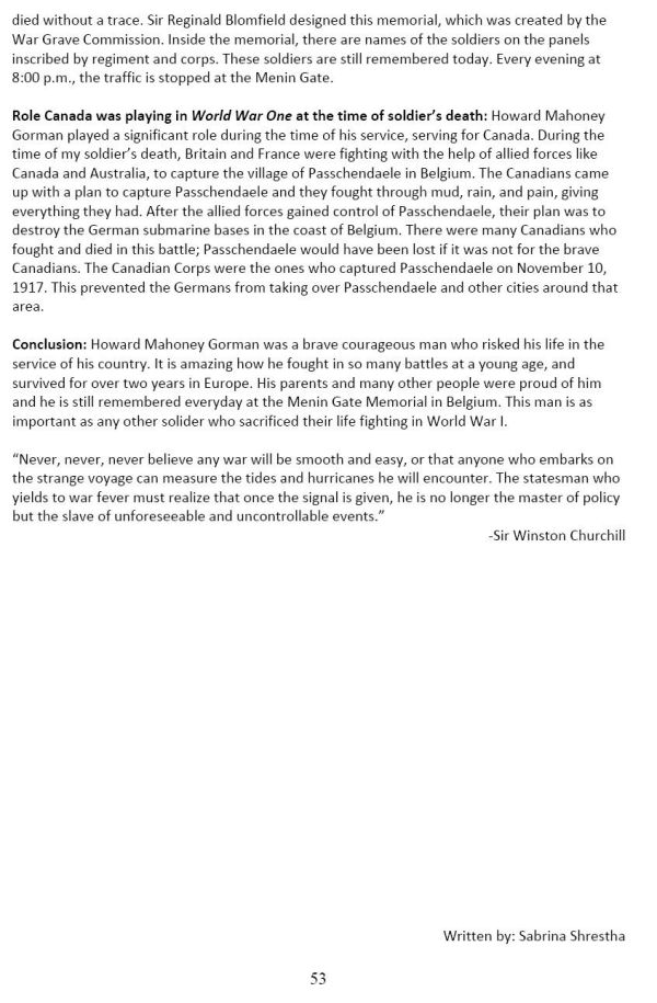 Oakville Remembers Biography (Page 3)