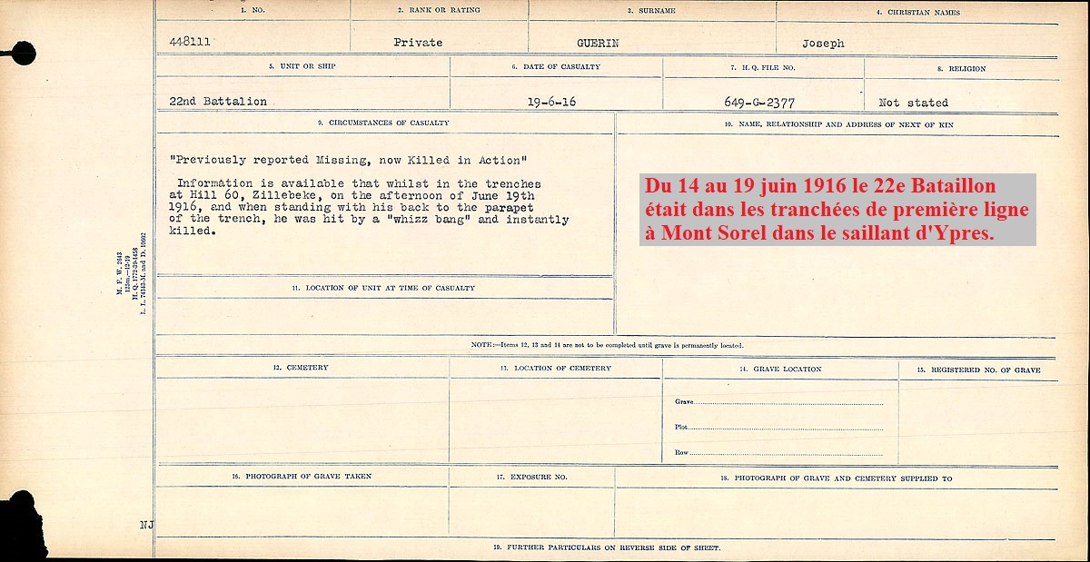 Circumstances of death registers