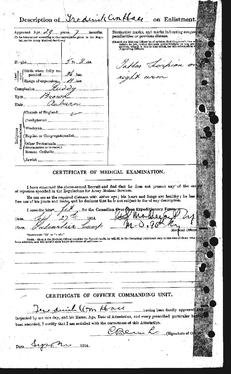 Attestation Paper (back)