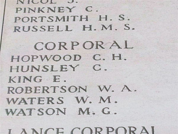 Inscription on Menin Gate