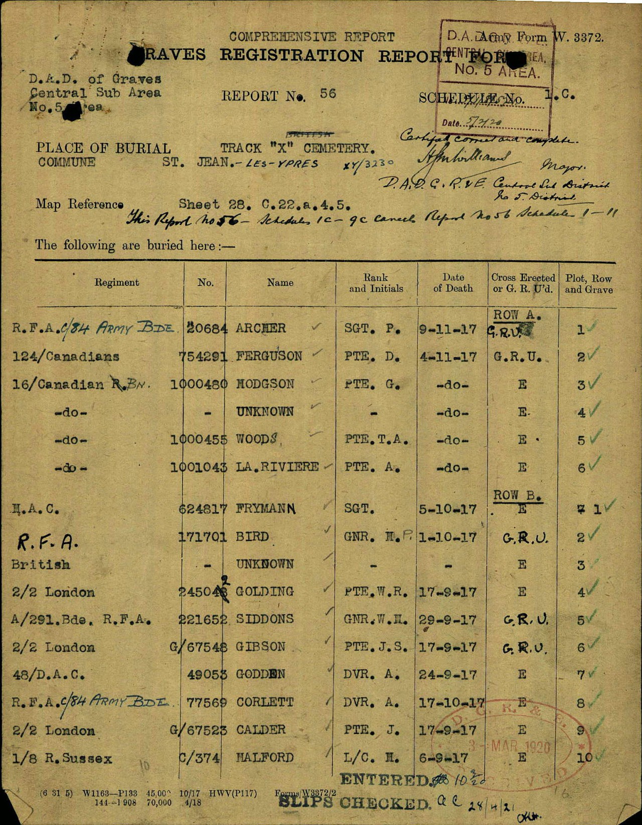 Graves registration form