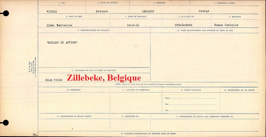 Circumstances of death registers