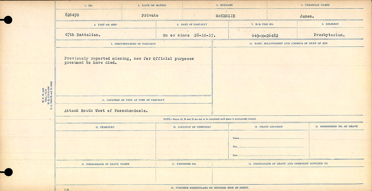 Circumstances of death registers
