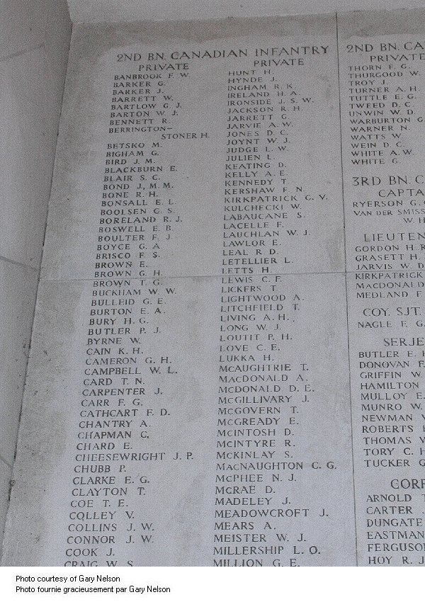 Inscription on Menin Gate (Ypres) Memorial