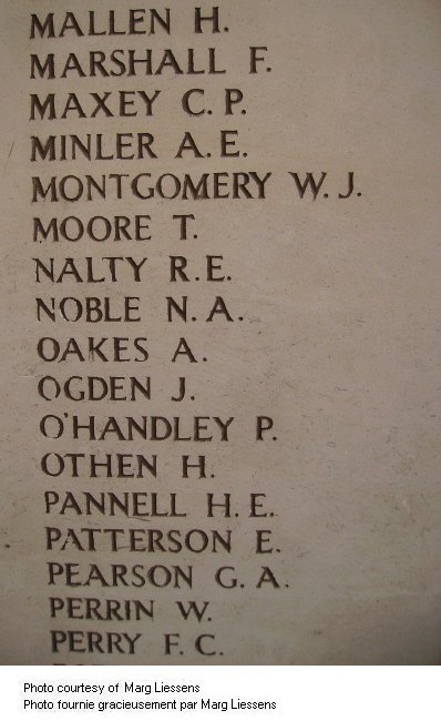 Inscription on Menin Gate (Ypres) Memorial
