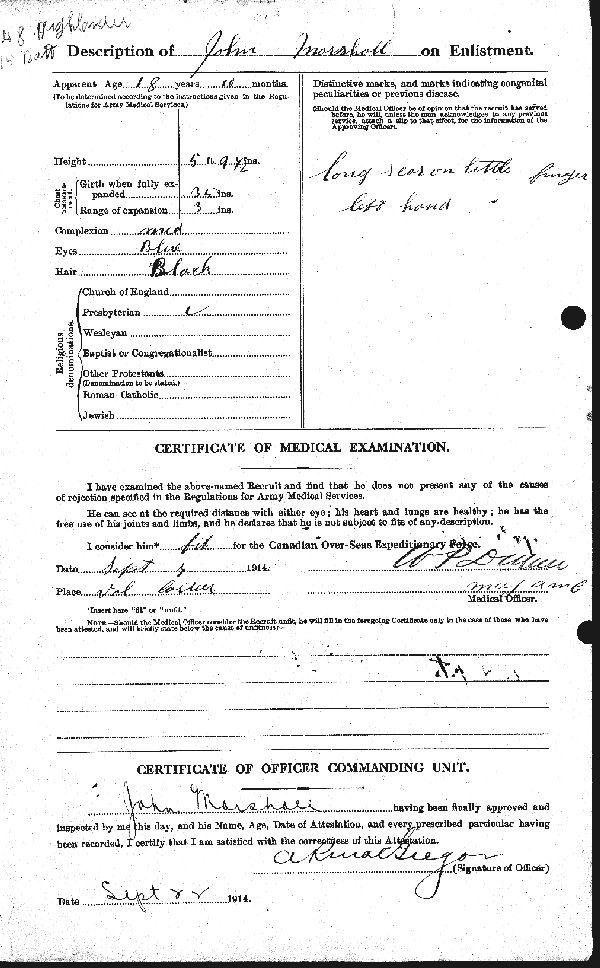 Attestation Papers (Reverse)