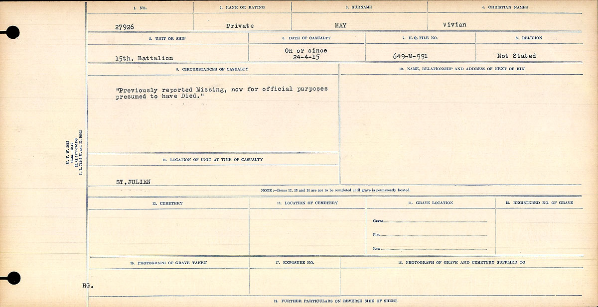 Circumstances of death registers