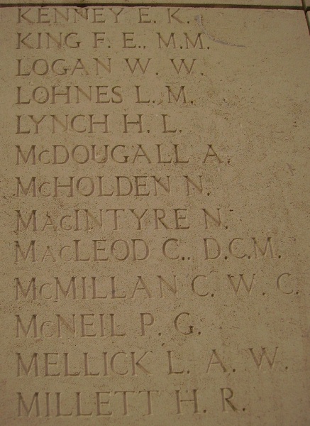 Inscription on Menin Gate Memorial