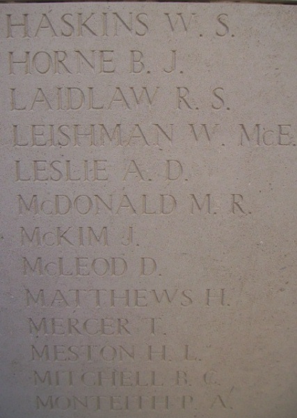 Inscription on Menin Gate