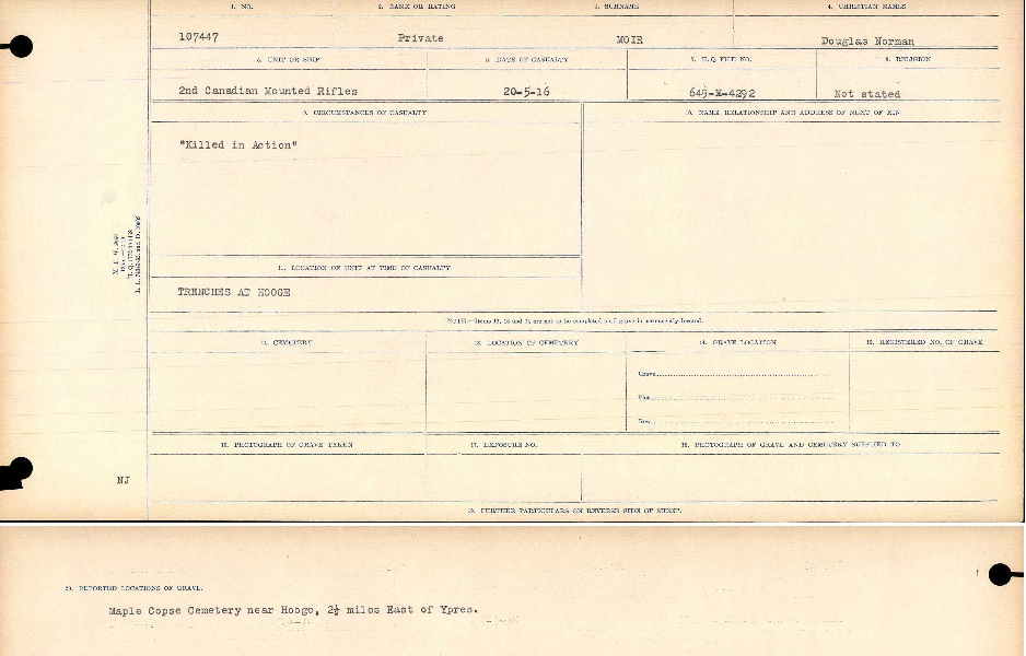 Circumstances of Death Registers