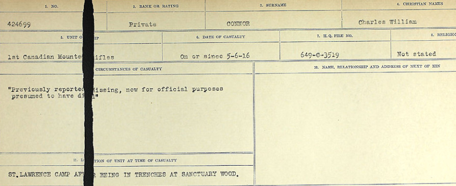 Circumstances of Death Registers
