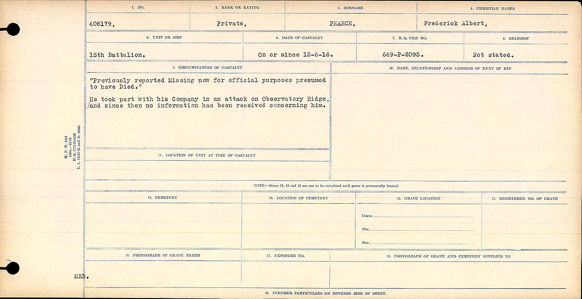 Circumstances of death registers