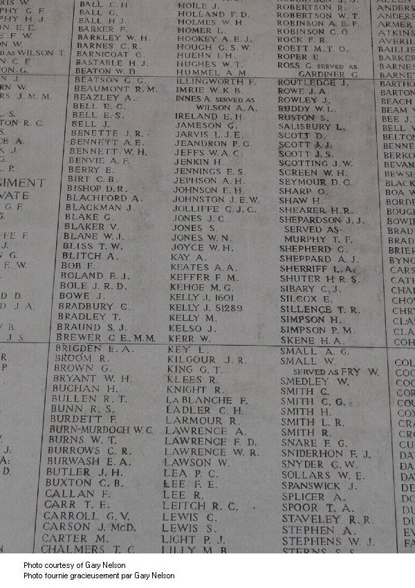 Inscription on Menin Gate (Ypres) Memorial