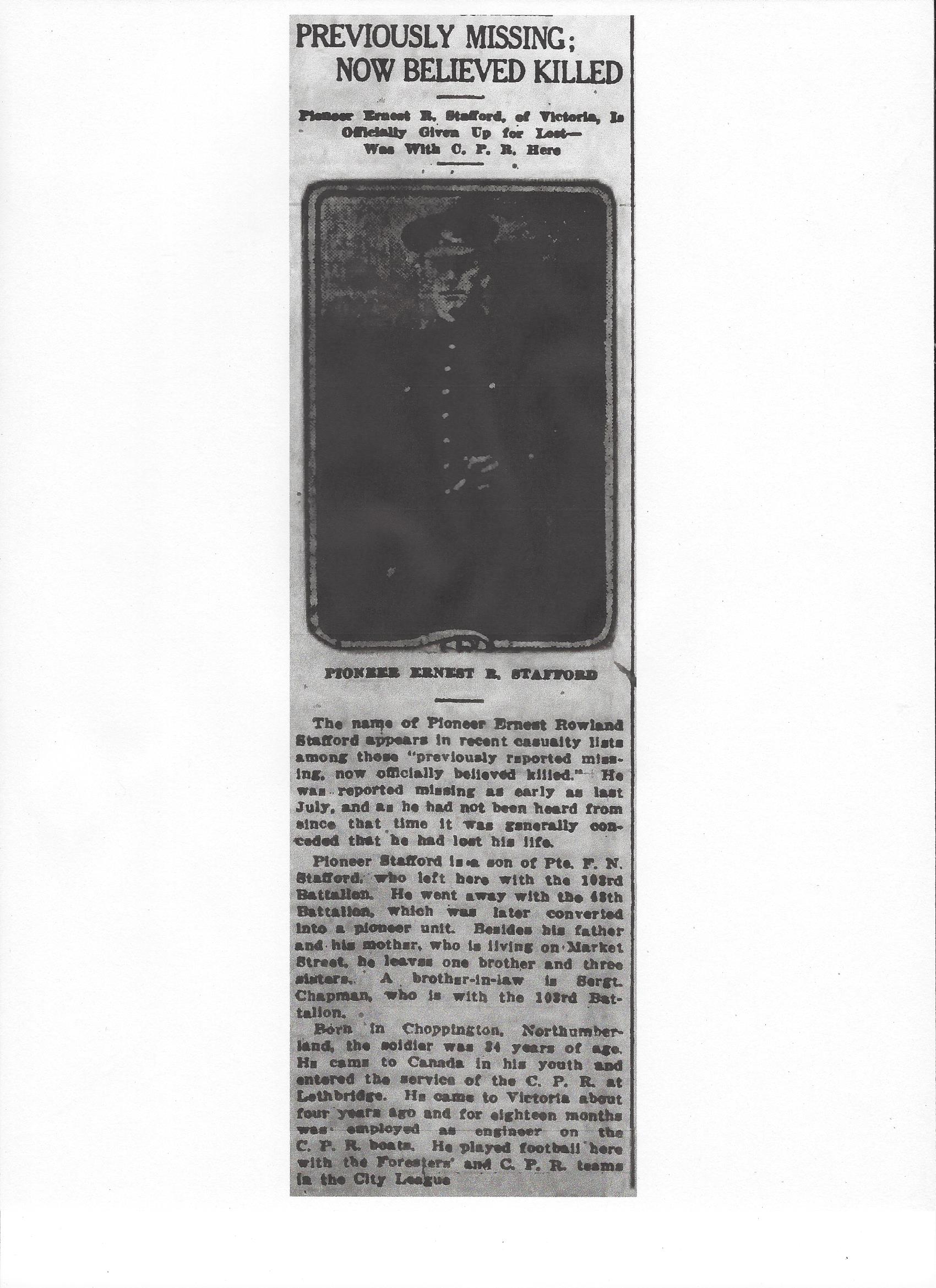 Newspaper clipping