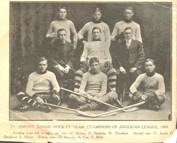 St. Simon's Junior Hockey Team