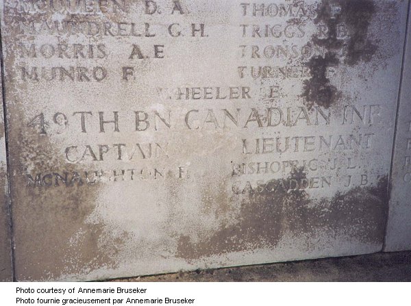 Menin Gate memorial inscription