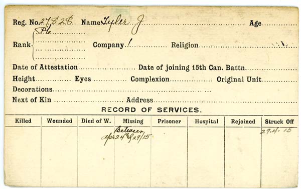Record of Service